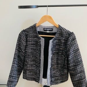 Classy Karl Lagerfeld Bouclé Jacket - Fit S/M